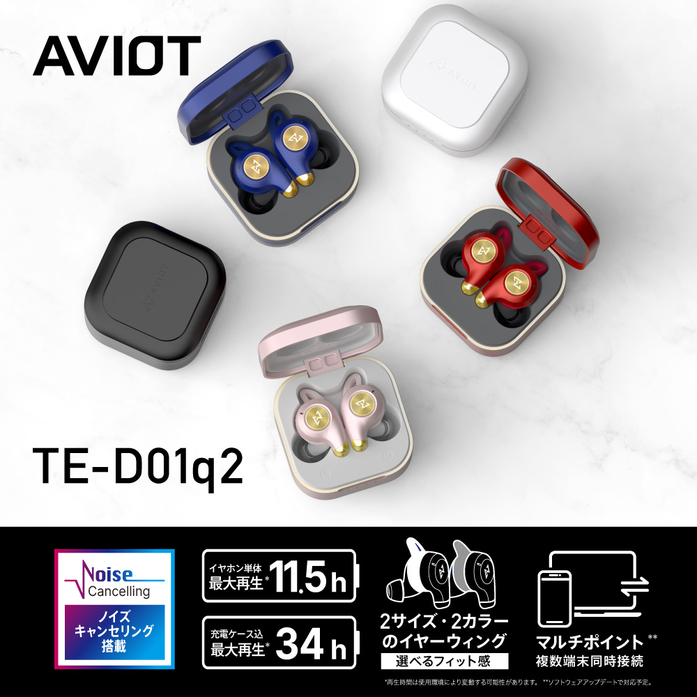 AVIOT アビオット なつかしい TE-D01d Bluetoothワイヤレスイヤホン